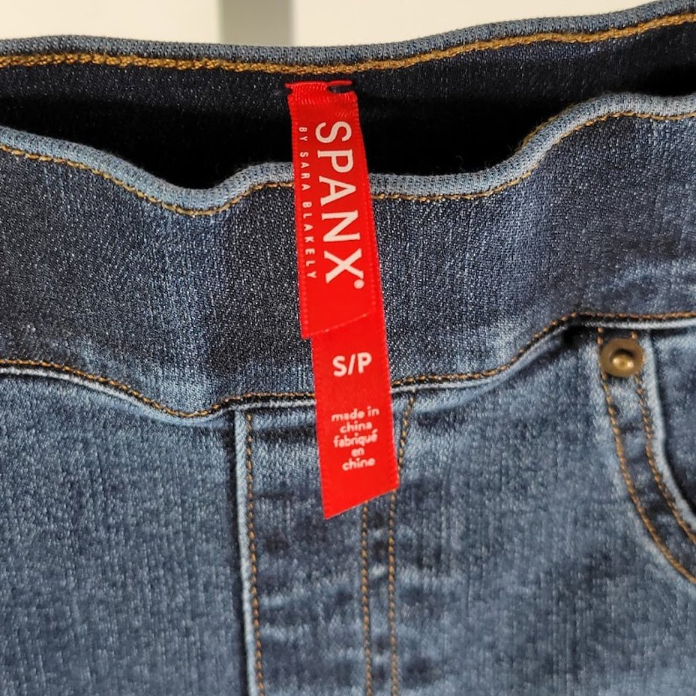 SPANX jeans cropped flare Sz S NEW - Picture 8 of 9